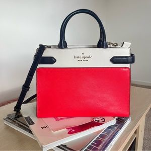 Kate Spade Red Leather Tote Bag ♠️
